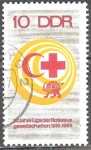 Stamps Germany -  50 años de la Liga de Sociedades de la Cruz Roja 1919-1969,DDR.