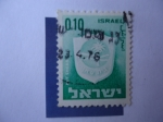 Sellos de Asia - Israel -  Símbolo - Apuesta Shean - Bet Shean - Serie: Emblemas Municipales.