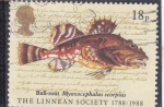 Stamps United Kingdom -  200 aniversario de Linnean Society