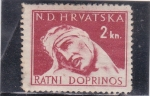 Stamps Croatia -  herido de guerra