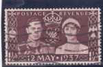 Stamps United Kingdom -  rey George VI y reina Elizabeth