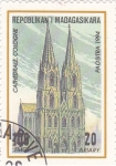 Sellos de Africa - Madagascar -  catedral de Colonia