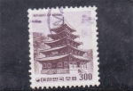 Stamps Asia - South Korea -  templo 