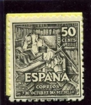 Stamps : Europe : Spain :  IV Centenario del Nacimiento de Cervantes. Don Quijote