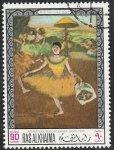 Stamps United Arab Emirates -  Ras al Khaima - 45 - Cuadro de Degas, en el Museo de Louvre