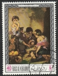 Stamps : Asia : United_Arab_Emirates :  Ras al Khaima - 45 - Cuadro de Murillo, en el Museo de Munich