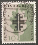 Stamps Germany -  Deutsche turnen (gimnasia)