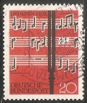 Stamps Germany -  Lied Und Chor