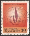 Stamps Germany -  Jahr der Menschenrechte