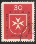 Stamps Germany -  Malteser Hilfsdienst Cruz de Malta