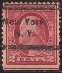 Sellos de America - Estados Unidos -  George Washington 1912 2 centavos
