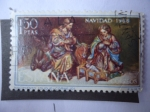 Stamps Spain -  Ed: 1764 - Navidad 1966 - Nacimiento (Duque-Cornejo)