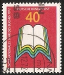 Sellos de Europa - Alemania -  Internationales jahr des buches 1972- libros de alemania
