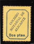 Stamps Spain -  colegio notarial Alicante-sin valor postal (23)