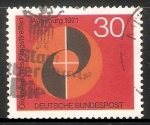Stamps Germany -  ökumenisches pfingsttreffen augsburg 1971