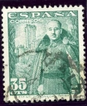 Stamps Spain -  General Franco y Castillo de la Mota