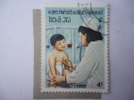 Sellos de Asia - Laos -  Salud. Postes Lao. 1982.