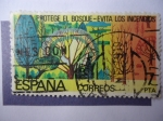 Stamps Spain -  Ed:2471- Proteje el Bosque -Evita los Incendios.  