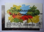 Stamps Spain -  Ed:2982 - 10º Aniversario de la Constitución