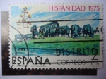 Stamps Spain -  Ed. 2294 - Hispanidad 1975 - La Carreta-Montevideo.