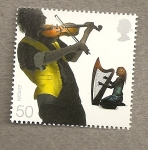 Stamps United Kingdom -  Musicos