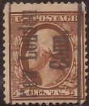 Stamps United States -  George Washington 1912 4 centavos