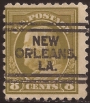 Stamps United States -  Benjamin Franklin  1914 8 centavos