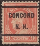Stamps United States -  Benjamin Franklin  1917 9 centavos