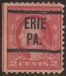 Stamps America - United States -  George Washington 1917 2 centavos
