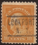 Sellos de America - Estados Unidos -  Benjamin Franklin  1917 10 centavos