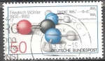 Stamps Germany -  Centenario de la muerte de Friedrich Wöhler (químico).