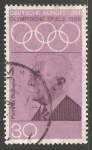 Stamps Germany -  Pierre de coubertin