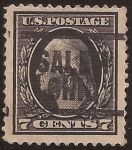 Sellos de America - Estados Unidos -  George Washington 1917 7 centavos