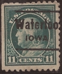 Sellos de America - Estados Unidos -  Benjamin Franklin  1916 11 centavos
