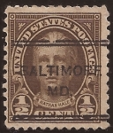 Stamps United States -  Nathan Hale  1923 0,5  centavos perf 10x11