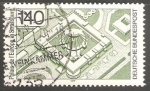 Stamps Germany -  palais de l'europe in strasbourg