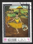 Stamps : Asia : United_Arab_Emirates :  Las pinturas de las galerías de Londres, Munich y Sao Paulo, Ras al Kahima