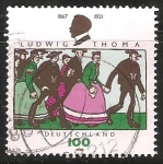 Stamps Germany -  Ludwig Thoma