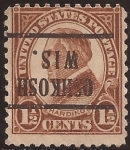 Stamps United States -  Warren Harding  1926 1,50 centavos perf 11x10