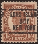 Sellos de America - Estados Unidos -  Warren Harding  1922 1,50 centavos perf 11