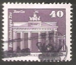 Stamps Germany -  Puerta de Brandeburgo  