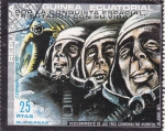 Stamps Equatorial Guinea -  AERONAUTICA-DESCUBRIMIENTO DE LOS TRES ASTRONAUTAS MUERTOS