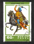 Stamps Hungary -  Jinetes