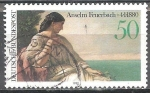 Stamps Germany -  Centenario de la muerte de Anselm Feuerbach (artista). 