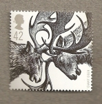 Stamps United Kingdom -  Animales prehistoricos