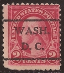 Sellos de America - Estados Unidos -  George Washington 1922  2 centavos perf 11