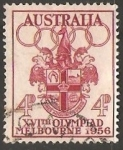 Stamps Australia -   Juegos Olímpicos de Melbourne 1956