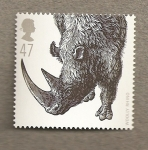 Stamps : Europe : United_Kingdom :  Animales prehistoricos