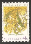 Stamps Australia -  Acacia pycnantha - Dia de Australia