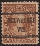 Stamps United States -  Martina Washington 1923  4 centavos 11x10 perf
